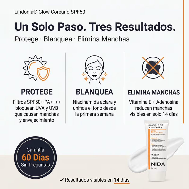 Nida Protector Solar Antimanchas SPF 50