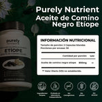 PURELY NUTRIENT ACEITE ETÍOPE DE SEMILLA NEGRA