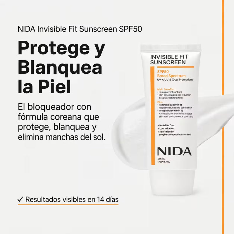 Nida Protector Solar Antimanchas SPF 50