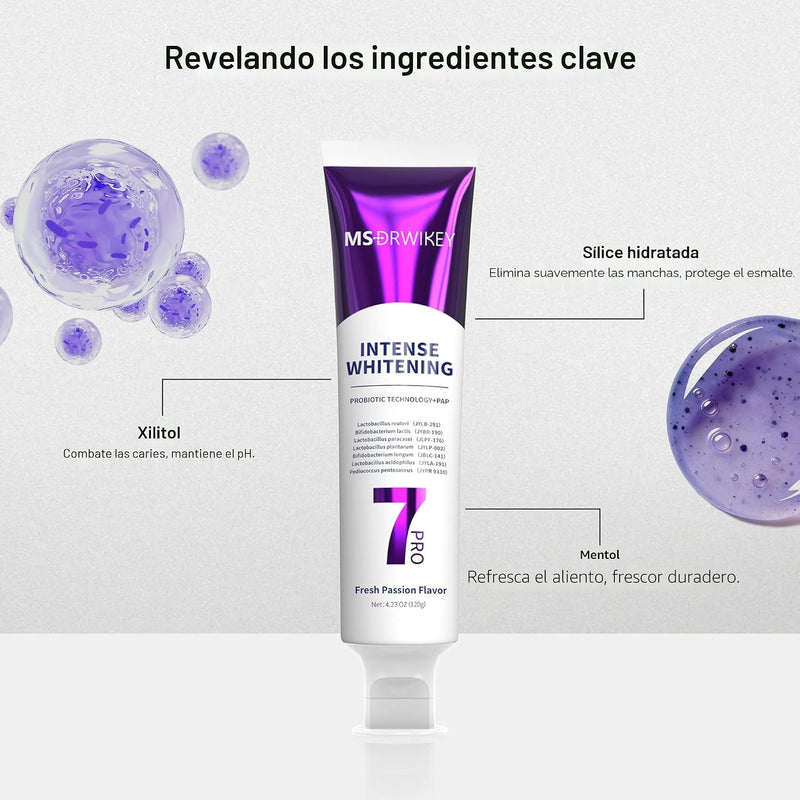 MSDRWIKEY® Crema Dental Probiotica Blanqueadora